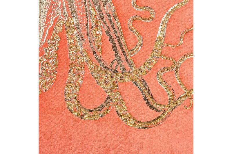 Koristetyynyt Laminaria 2 kappaleen setti Punainen/kulta - Punainen/kulta - Kodintekstiilit & matot - Tyyny & torkkupeitto - Ulkotyyny