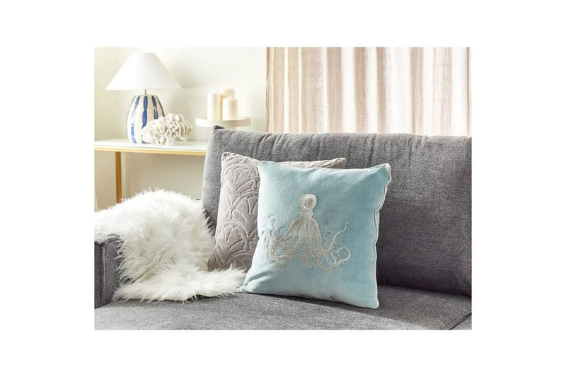Koristetyynyt Laminaria Sininen/Hopea - Sininen/Hopea - Kodintekstiilit & matot - Tyyny & torkkupeitto - Ulkotyyny