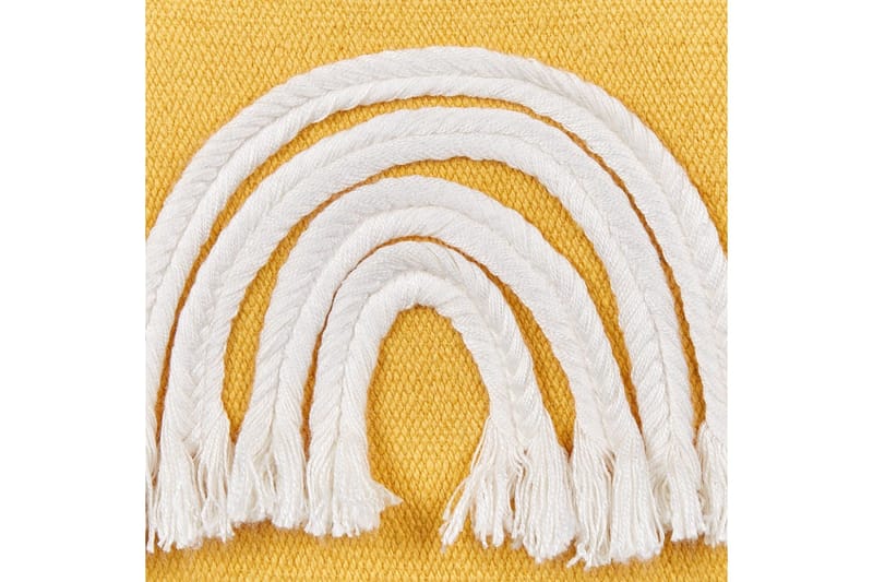 Koristetyynyt Leea settinä 2 Keltainen/Valkoinen - Keltainen/Valkoinen - Kodintekstiilit & matot - Tyyny & torkkupeitto - Ulkotyyny