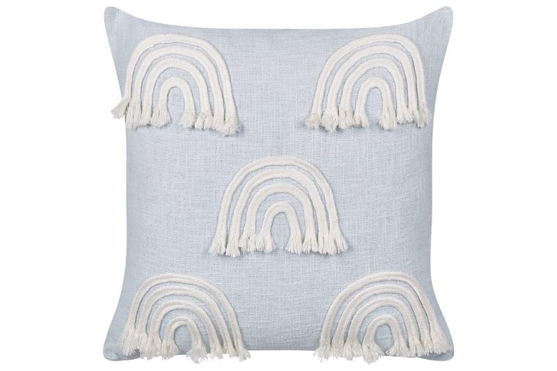 Koristetyynyt Leea settinä 2 Sininen/Valkoinen - Sininen/Valkoinen - Kodintekstiilit & matot - Tyyny & torkkupeitto - Ulkotyyny