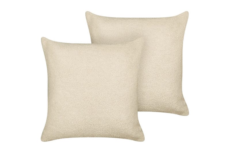Koristetyynyt Leuzea sarja, 2 kpl Beige, 45x45 cm - Beige, 45x45 cm - Kodintekstiilit & matot - Tyyny & torkkupeitto - Ulkotyyny