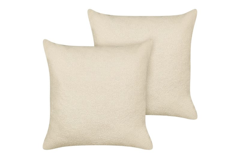 Koristetyynyt Leuzea sarja, 2 kpl Beige, 60x60 cm - Beige, 60x60 cm - Kodintekstiilit & matot - Tyyny & torkkupeitto - Ulkotyyny
