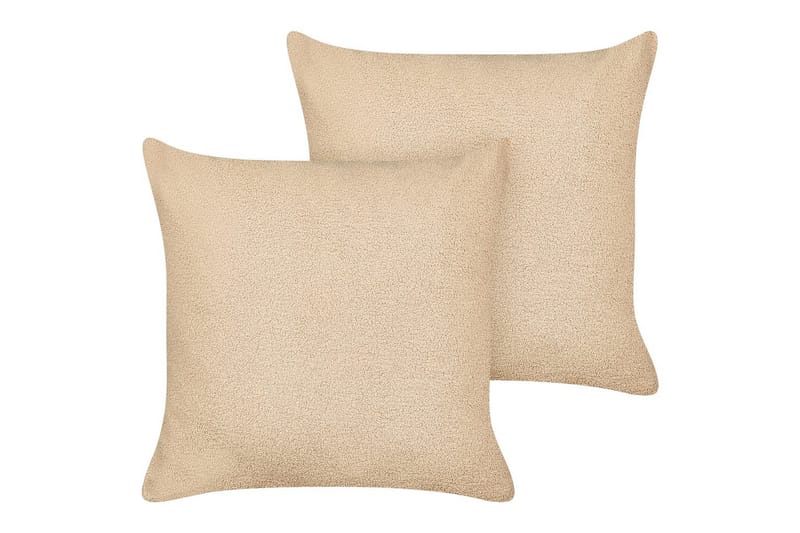 Koristetyynyt Leuzea sarja, 2 kpl Hiekanbeige, 60x60 cm - Hiekanbeige, 60x60 cm - Kodintekstiilit & matot - Tyyny & torkkupeitto - Ulkotyyny