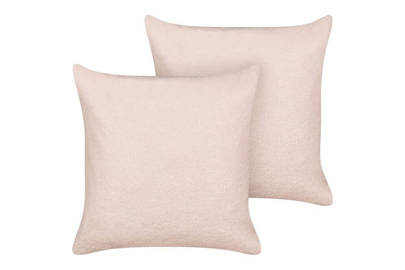 Koristetyynyt Leuzea sarja, 2 kpl Vaaleanpunainen, 60x60 cm - Vaaleanpunainen, 60x60 cm - Kodintekstiilit & matot - Tyyny & torkkupeitto - Ulkotyyny