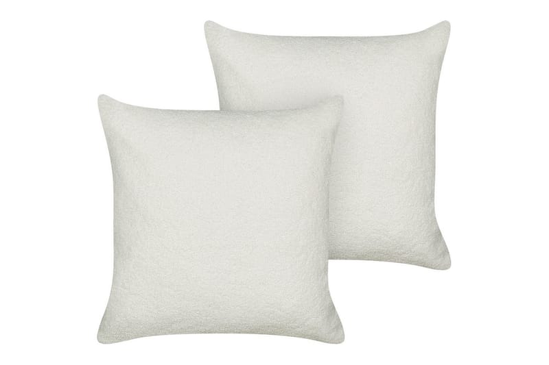 Koristetyynyt Leuzea sarja, 2 kpl Valkoinen, 45x45 cm - Valkoinen, 45x45 cm - Kodintekstiilit & matot - Tyyny & torkkupeitto - Ulkotyyny