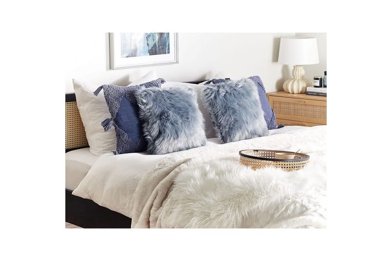 Koristetyynyt Lubha setti 2 kappaleen Sininen/harmaa - Sininen/harmaa - Kodintekstiilit & matot - Tyyny & torkkupeitto - Koristetyynyt