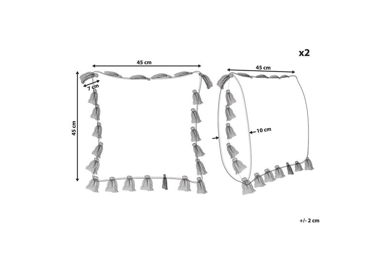 Koristetyynyt Lynchis setti 2 Vaaleanpunainen - Vaaleanpunainen - Kodintekstiilit & matot - Tyyny & torkkupeitto - Ulkotyyny