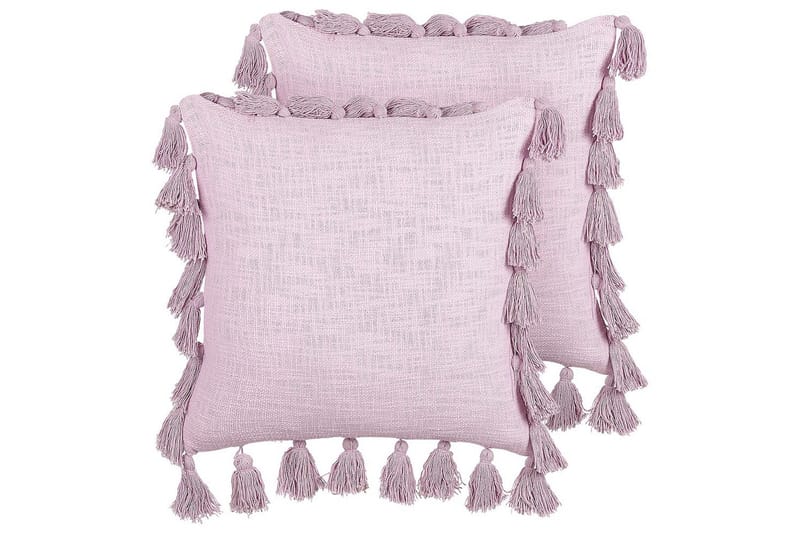 Koristetyynyt Lynchis setti 2 Vaaleanpunainen, Vaaleanpunainen