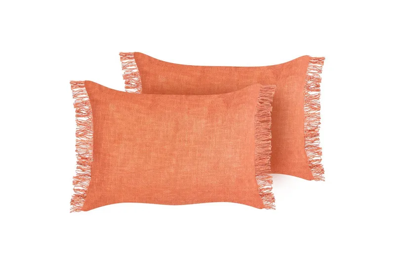 Koristetyynyt Maba setti, 2 kpl Oranssi - Oranssi - Kodintekstiilit & matot - Tyyny & torkkupeitto - Ulkotyyny