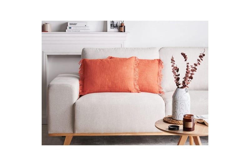 Koristetyynyt Maba setti, 2 kpl Oranssi - Oranssi - Kodintekstiilit & matot - Tyyny & torkkupeitto - Ulkotyyny