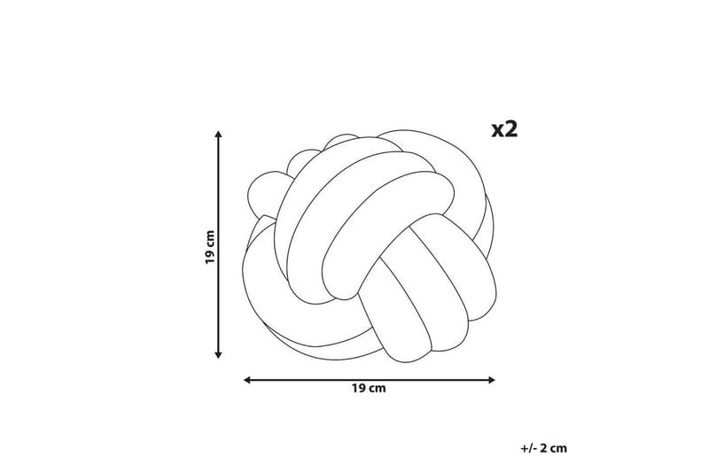 Koristetyynyt Malni sarja 2 kpl Beige - Beige - Kodintekstiilit & matot - Tyyny & torkkupeitto - Ulkotyyny