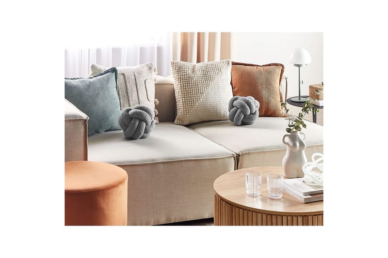 Koristetyynyt Malni sarja 2 kpl Harmaa - Harmaa - Kodintekstiilit & matot - Tyyny & torkkupeitto - Ulkotyyny