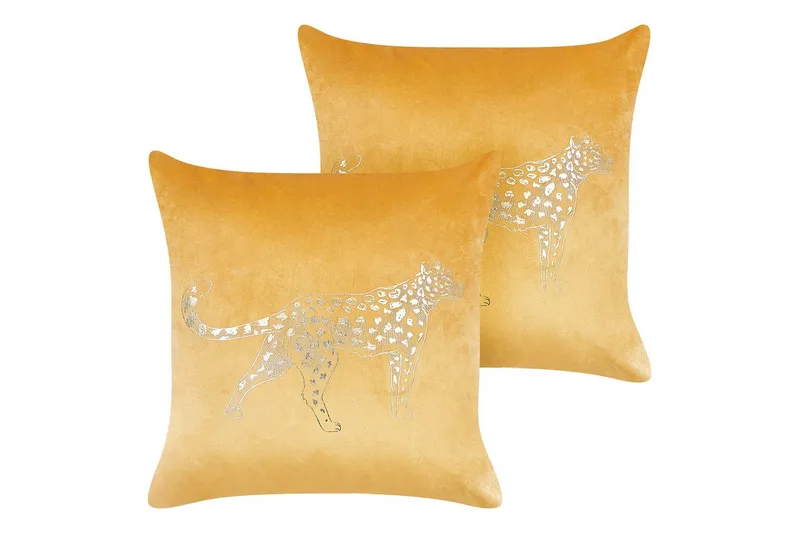 Koristetyynyt Marula setti, 2 kpl Keltainen/Kulta - Keltainen/Kulta - Kodintekstiilit & matot - Tyyny & torkkupeitto - Ulkotyyny