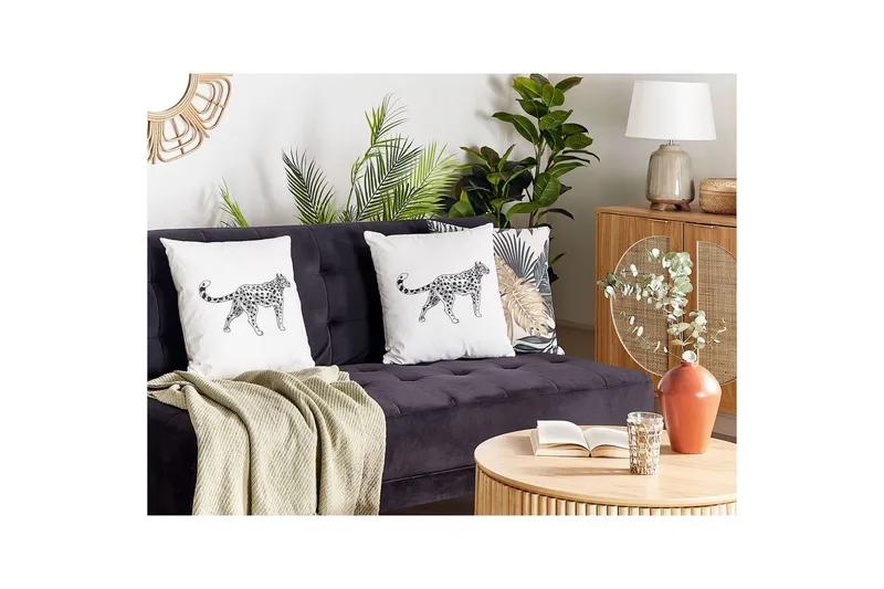 Koristetyynyt Marula setti, 2 kpl Valkoinen/Musta - Valkoinen/Musta - Kodintekstiilit & matot - Tyyny & torkkupeitto - Ulkotyyny