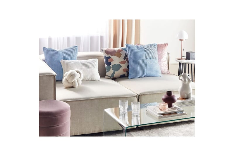 Koristetyynyt Millet: 2 kpl:n setti Sininen, Neliö - Sininen, Neliö - Kodintekstiilit & matot - Tyyny & torkkupeitto - Ulkotyyny