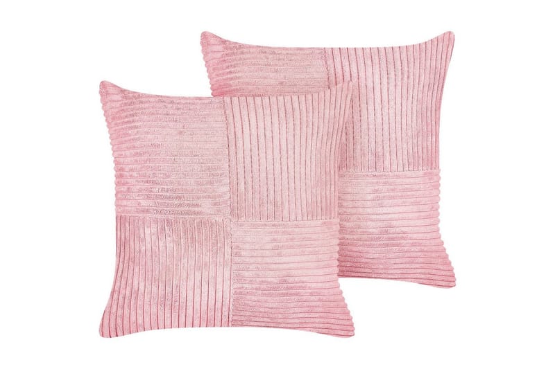 Koristetyynyt Millet: 2 kpl:n setti Vaaleanpunainen, Neliö, Vaaleanpunainen, Neliö