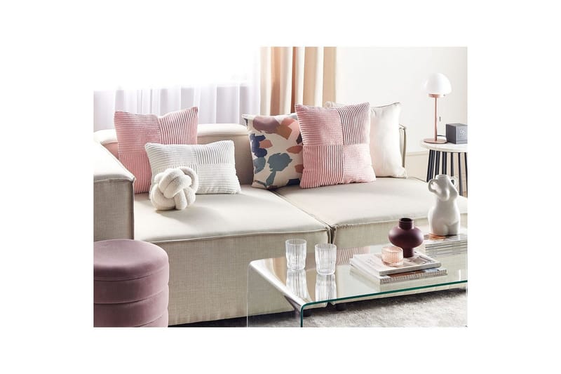 Koristetyynyt Millet: 2 kpl:n setti Vaaleanpunainen, Neliö - Vaaleanpunainen, Neliö - Kodintekstiilit & matot - Tyyny & torkkupeitto - Ulkotyyny