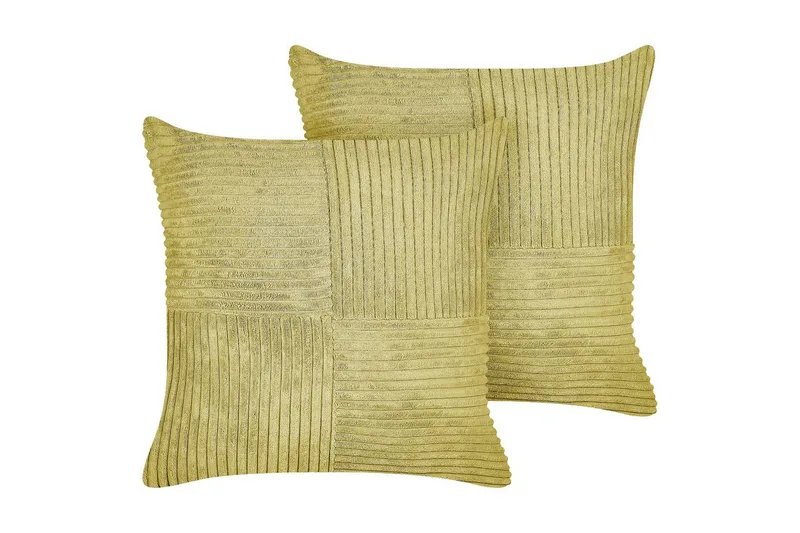 Koristetyynyt Millet: 2 kpl:n setti Vihreä, Neliö - Vihreä, Neliö - Kodintekstiilit & matot - Tyyny & torkkupeitto - Ulkotyyny