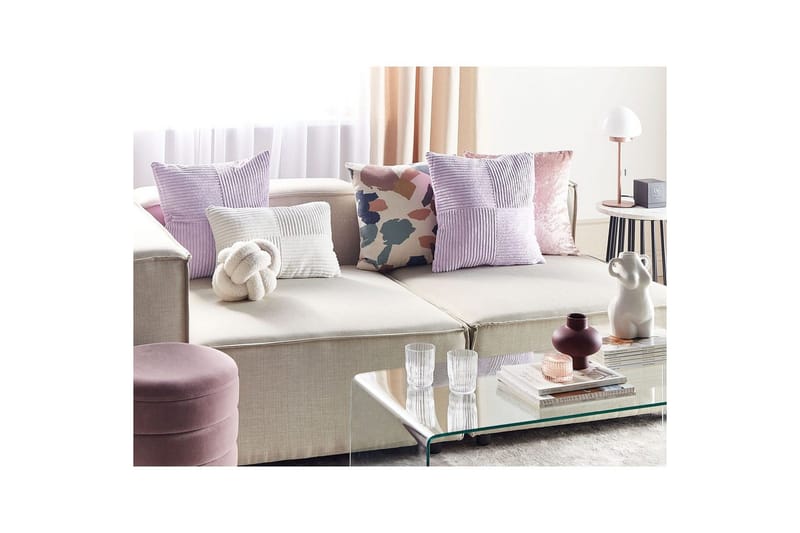 Koristetyynyt Millet: 2 kpl:n setti Violetti, Neliö - Violetti, Neliö - Kodintekstiilit & matot - Tyyny & torkkupeitto - Ulkotyyny