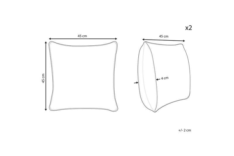 Koristetyynyt Mingora: 2 kpl:n setti - Kodintekstiilit & matot - Tyyny & torkkupeitto - Ulkotyyny