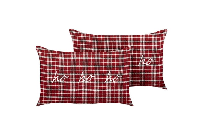 Koristetyynyt Mochi-sarja, 2 kpl Punainen/musta/valkoinen, Punainen/musta/valkoinen