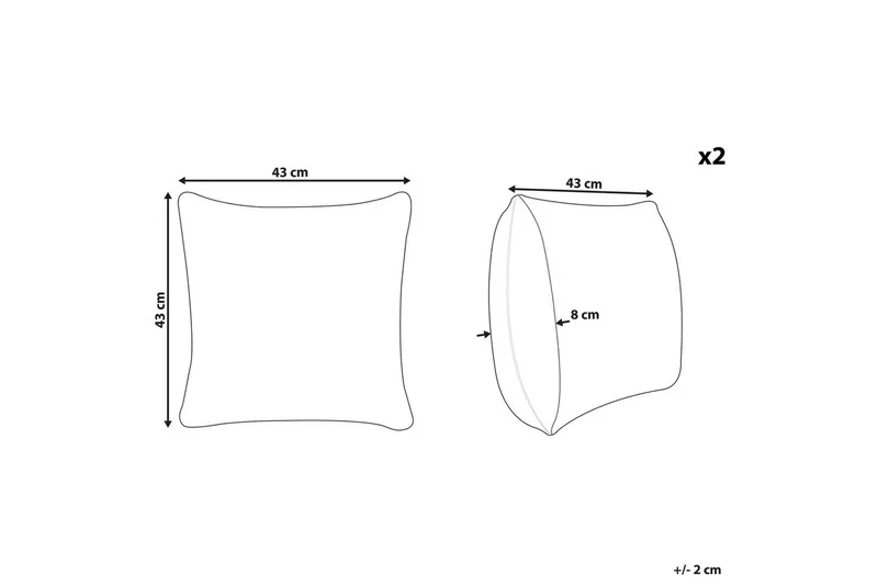 Koristetyynyt Narcissus 2 kpl - Kodintekstiilit & matot - Tyyny & torkkupeitto - Ulkotyyny