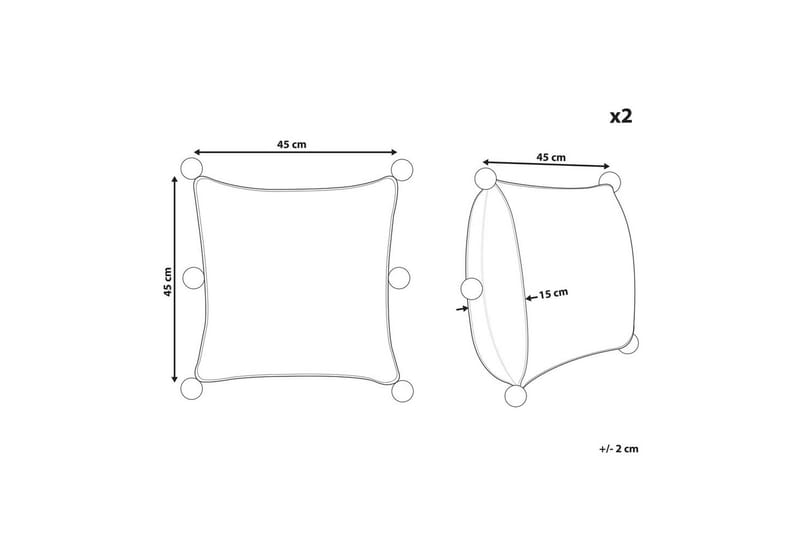 Koristetyynyt Ocotea setti 2 kpl - Kodintekstiilit & matot - Tyyny & torkkupeitto - Koristetyynyt