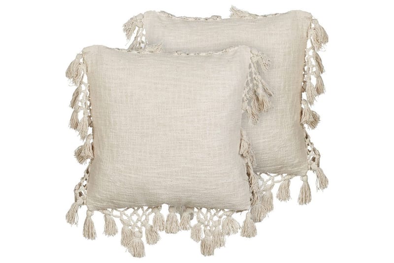 Koristetyynyt Olearia, 2 kpl:n setti Beige, Beige