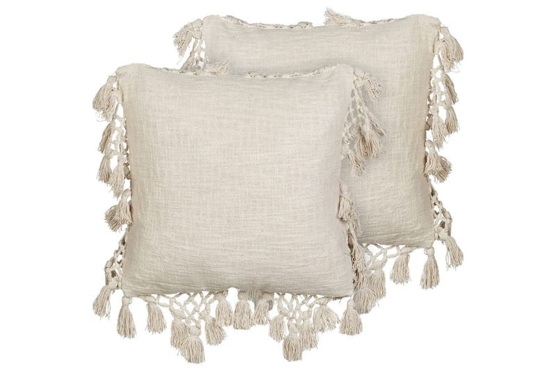 Koristetyynyt Olearia, 2 kpl:n setti Beige - Beige - Kodintekstiilit & matot - Tyyny & torkkupeitto - Koristetyynyt