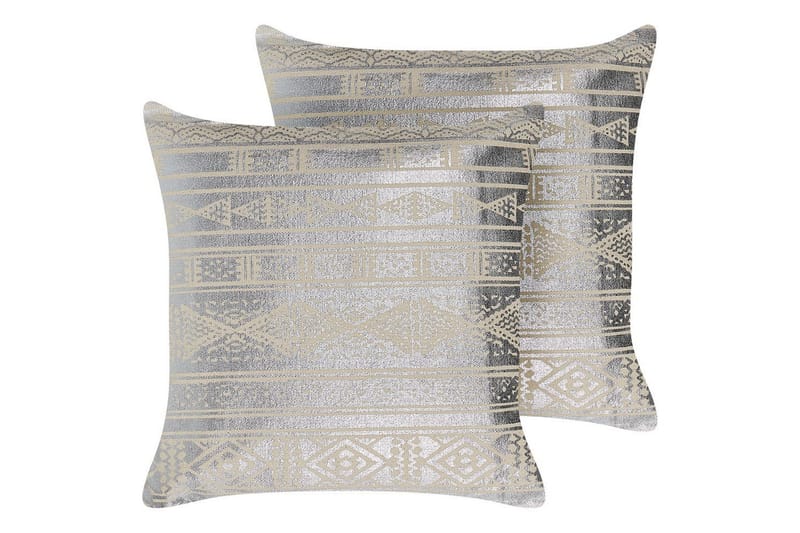 Koristetyynyt Oujda setti 2 Hopea, Hopea