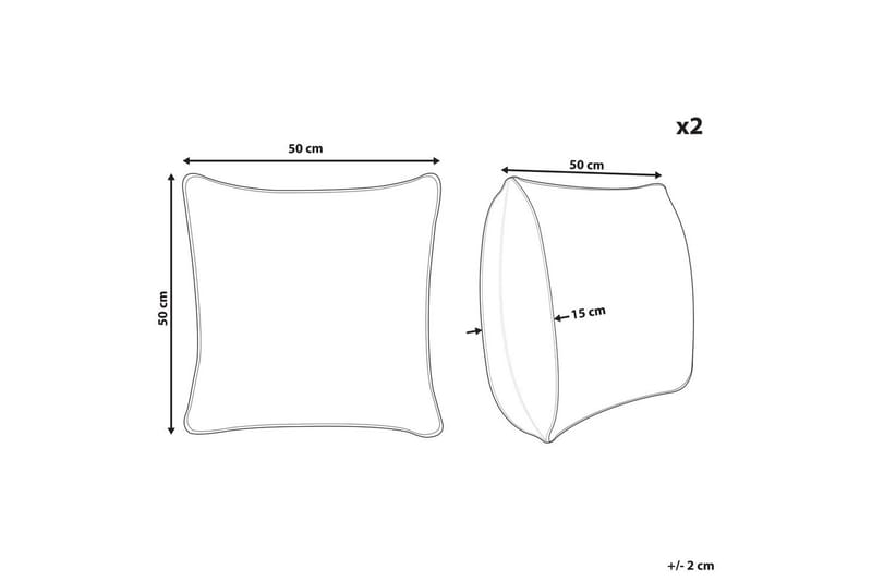 Koristetyynyt Oujda setti 2 Ruusu kulta - Ruusu kulta - Kodintekstiilit & matot - Tyyny & torkkupeitto - Ulkotyyny