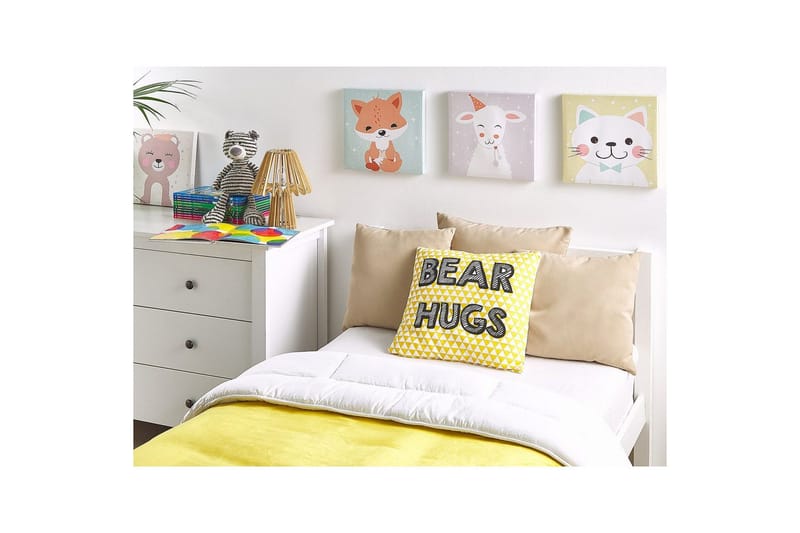 Koristetyynyt Radzkot setti, 2 kpl Keltainen/Valkoinen/Musta - Keltainen/Valkoinen/Musta - Kodintekstiilit & matot - Tyyny & torkkupeitto - Ulkotyyny