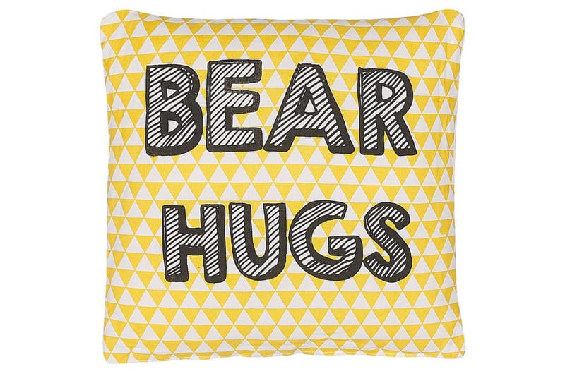 Koristetyynyt Radzkot setti, 2 kpl Keltainen/Valkoinen/Musta - Keltainen/Valkoinen/Musta - Kodintekstiilit & matot - Tyyny & torkkupeitto - Ulkotyyny