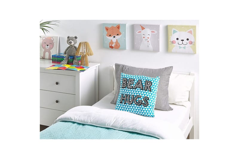 Koristetyynyt Radzkot setti, 2 kpl Sininen/valkoinen/musta - Sininen/valkoinen/musta - Kodintekstiilit & matot - Tyyny & torkkupeitto - Ulkotyyny