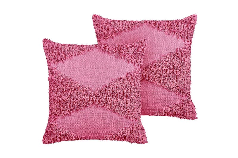 Koristetyynyt Rhoeo setti, 2 kpl Vaaleanpunainen - Vaaleanpunainen - Kodintekstiilit & matot - Tyyny & torkkupeitto - Ulkotyyny