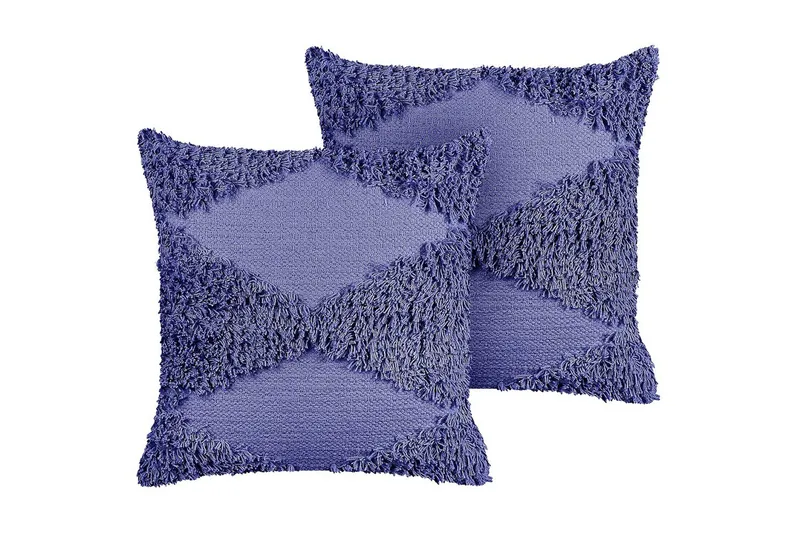 Koristetyynyt Rhoeo setti, 2 kpl Violetti - Violetti - Kodintekstiilit & matot - Tyyny & torkkupeitto - Ulkotyyny