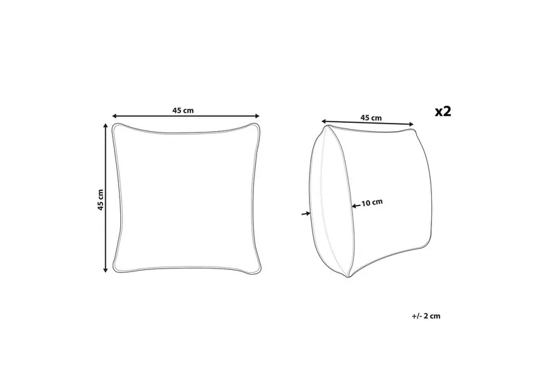 Koristetyynyt Rungia 2-osainen sarja - Kodintekstiilit & matot - Tyyny & torkkupeitto - Koristetyynyt