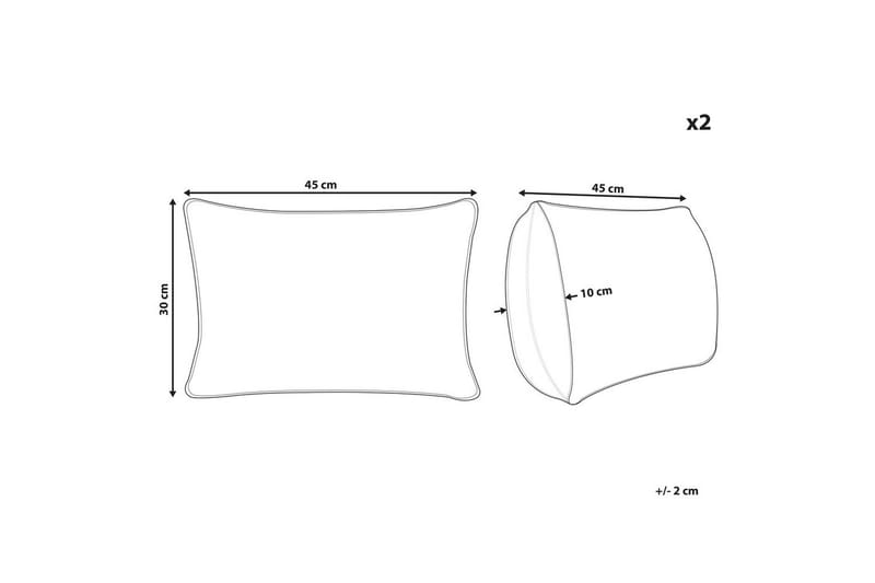 Koristetyynyt Sassafras-setti 2 kpl Punainen - Punainen - Kodintekstiilit & matot - Tyyny & torkkupeitto - Koristetyynyt