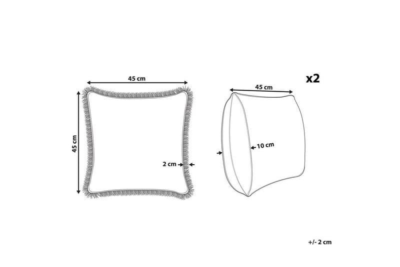 Koristetyynyt Sativus-setti 2 kpl - Kodintekstiilit & matot - Tyyny & torkkupeitto - Ulkotyyny