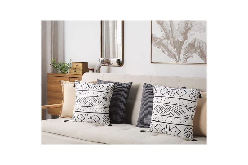 Koristetyynyt Schefflera-setti 2 kpl Neliö - Neliö - Kodintekstiilit & matot - Tyyny & torkkupeitto - Ulkotyyny