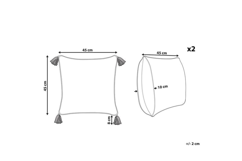 Koristetyynyt Setosa setti 2 kpl - Kodintekstiilit & matot - Tyyny & torkkupeitto - Ulkotyyny