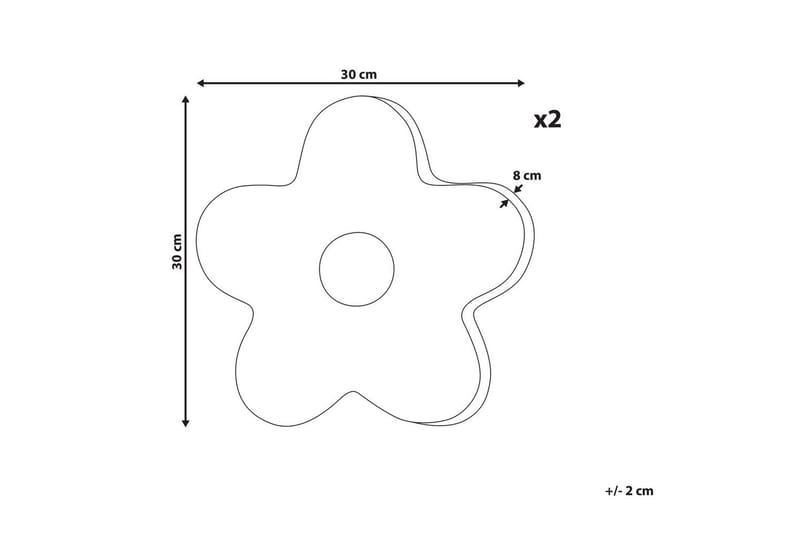 Koristetyynyt Sorrel 2:n setti Vaaleanpunainen/Beige/Valkoinen - Vaaleanpunainen/Beige/Valkoinen - Kodintekstiilit & matot - Tyyny & torkkupeitto - Koristetyynyt