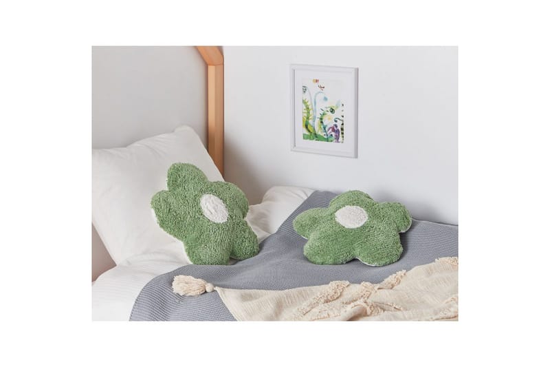 Koristetyynyt Sorrel 2:n setti Vihreä/Valkoinen - Vihreä/Valkoinen - Kodintekstiilit & matot - Tyyny & torkkupeitto - Koristetyynyt