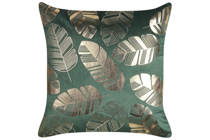 Koristetyynyt Sunflower setti 2 Vihreä/Kulta - Vihreä/Kulta - Kodintekstiilit & matot - Tyyny & torkkupeitto - Ulkotyyny