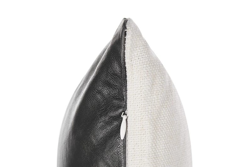 Koristetyynyt Sven setti 2 kpl Valkoinen/Musta, Neliö - Valkoinen/Musta, Neliö - Kodintekstiilit & matot - Tyyny & torkkupeitto - Ulkotyyny