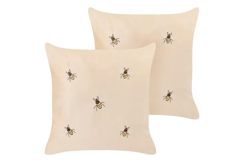 Koristetyynyt Talinum 2 kappaletta Beige/keltainen/ruskea/valkoinen, Beige/keltainen/ruskea/valkoinen