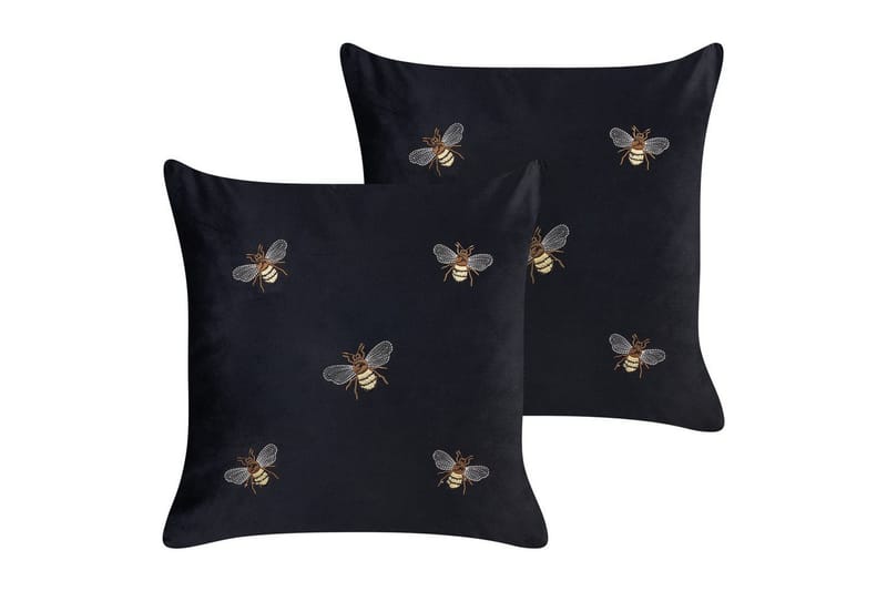 Koristetyynyt Talinum 2 kappaletta Musta/Keltainen/Ruskea/Valkoinen - Musta/Keltainen/Ruskea/Valkoinen - Kodintekstiilit & matot - Tyyny & torkkupeitto - Ulkotyyny