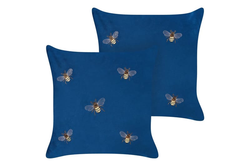 Koristetyynyt Talinum 2 kappaletta Sininen/keltainen/ruskea/valkoinen, Sininen/keltainen/ruskea/valkoinen