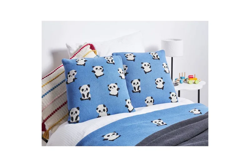 Koristetyynyt Talokan 2 kappaletta Sininen/musta/valkoinen - Sininen/musta/valkoinen - Kodintekstiilit & matot - Tyyny & torkkupeitto - Ulkotyyny