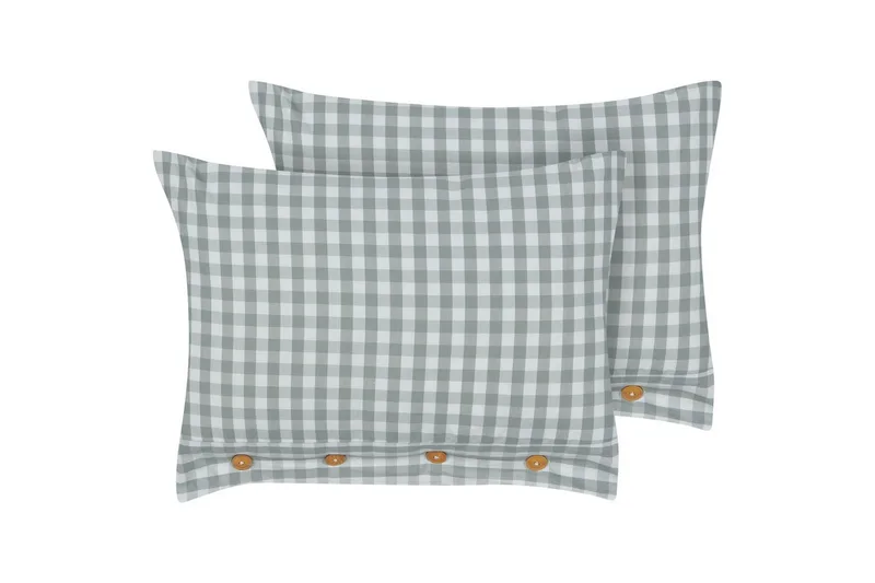 Koristetyynyt Talya 2 kappaletta Mintunvihreä/Valkoinen/Vaalea puu, Suorakulmio, Mintunvihreä/Valkoinen/Vaalea puu, Suorakulmio